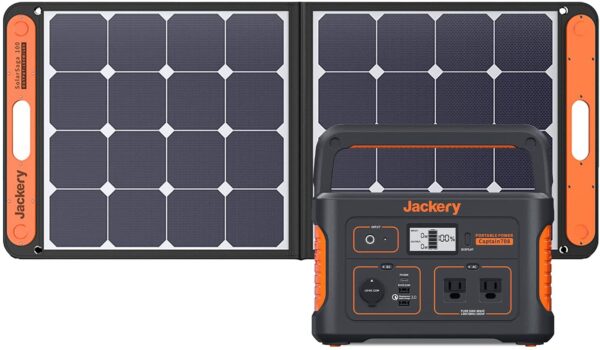 Jackery Solar Generator 708 ポータブル電源 708 ソーラーパネル SolarSaga 100 セット キャンプ 車中泊 アウトドア 防災グッズ 停電 緊急電源 大容量バッテリー搭載 太陽光パネル 100W ジャクリ