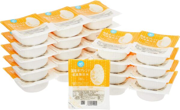 [Amazonブランド] Happy Belly パックご飯 国産米 100% 低温製法米 180g ×24個
